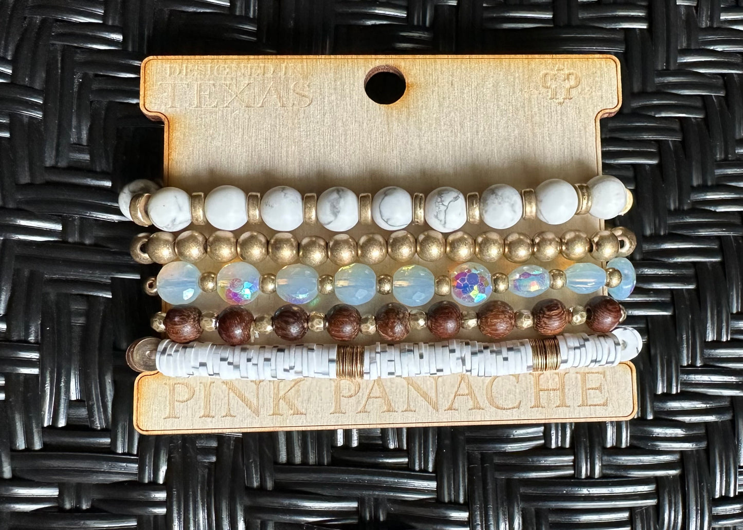 Pink Panache Bracelet Stack (Browns)