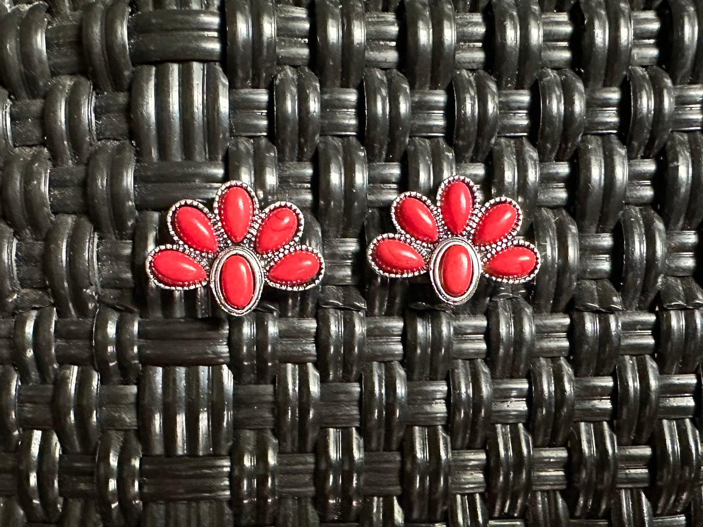Red Western Studs