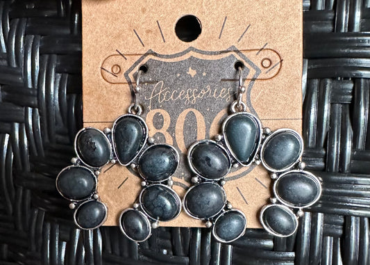 Black Western Earrings