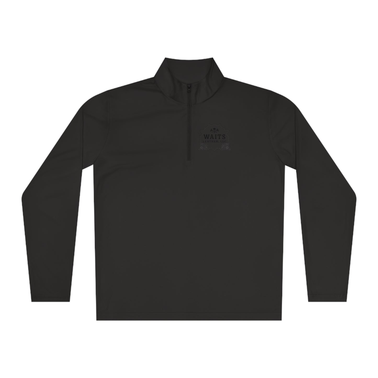 Waits Leather Unisex Quarter-Zip Pullover