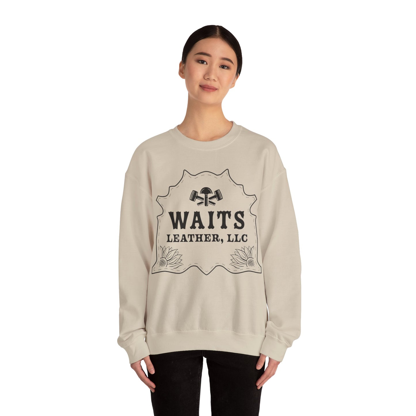 WAITS LEATHER LLC Unisex Heavy Blend™ Crewneck Sweatshirt