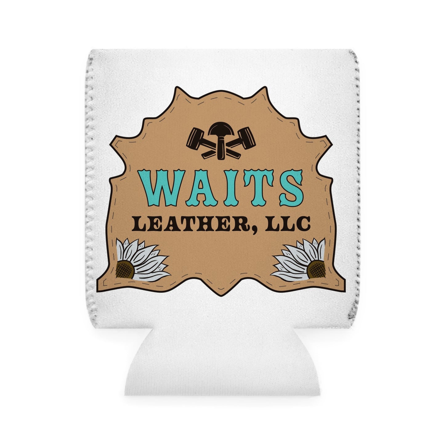 Waits Leather Can Cooler Sleeve