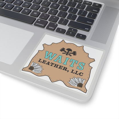 Waits Leather Kiss-Cut Stickers