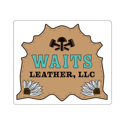 Waits Leather Kiss-Cut Stickers