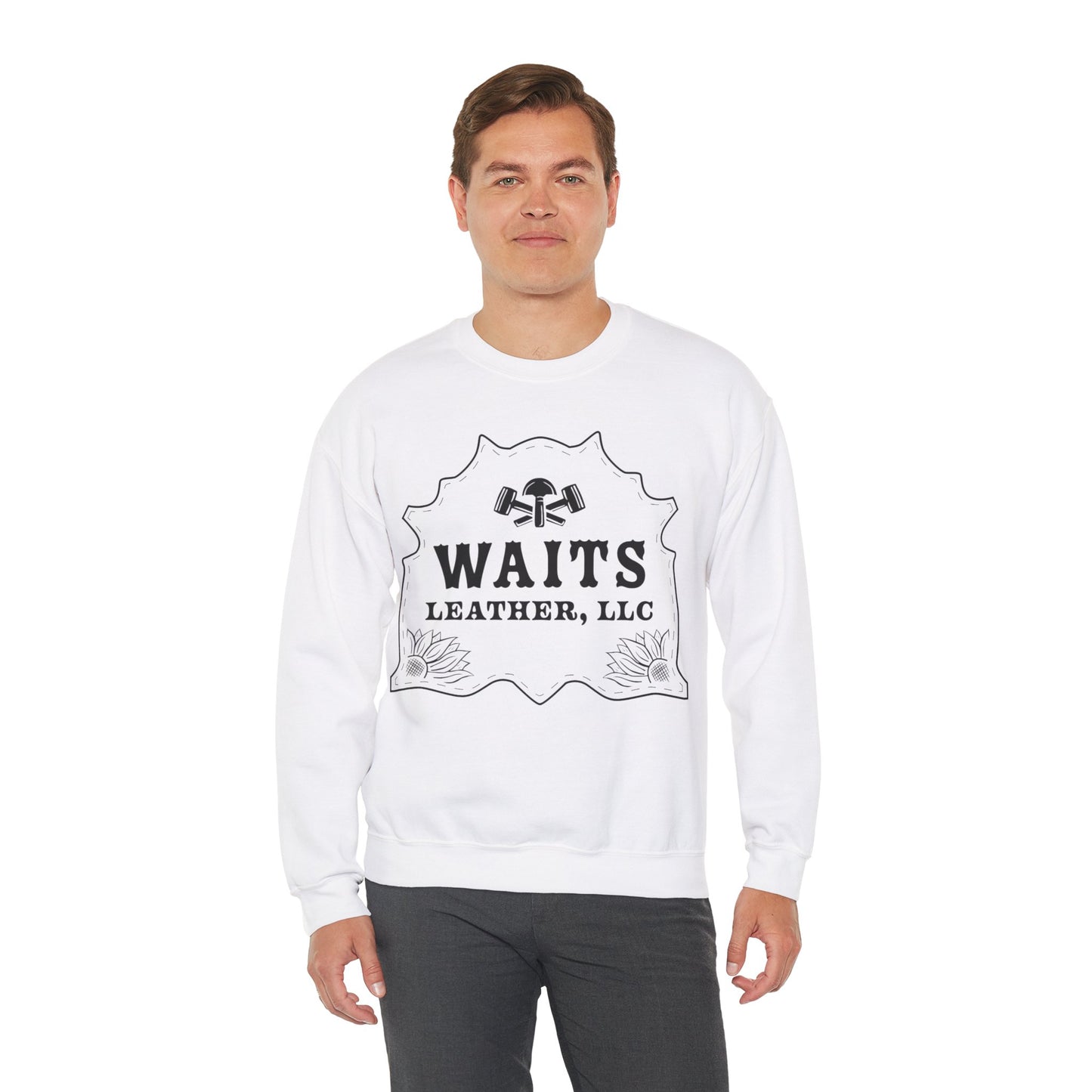 WAITS LEATHER LLC Unisex Heavy Blend™ Crewneck Sweatshirt