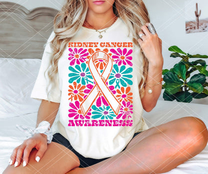 Groovy Floral Awareness Tee