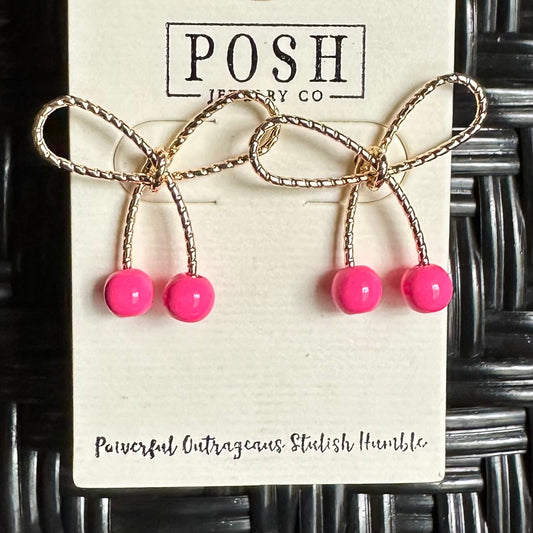 POSH Gold Bow Earrings