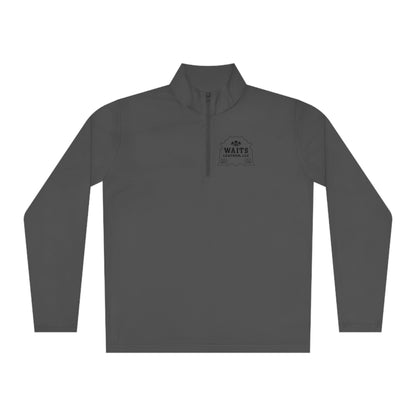 Waits Leather Unisex Quarter-Zip Pullover