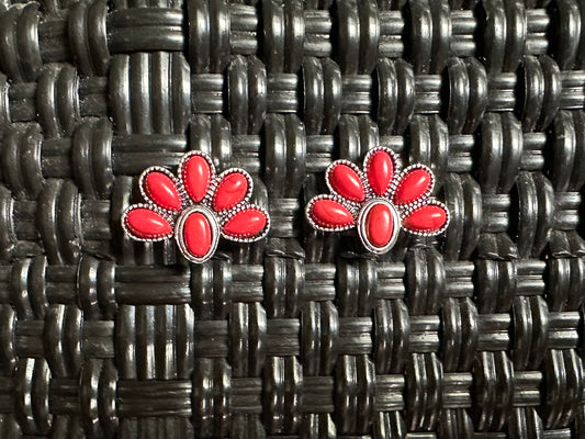 Red Western Studs