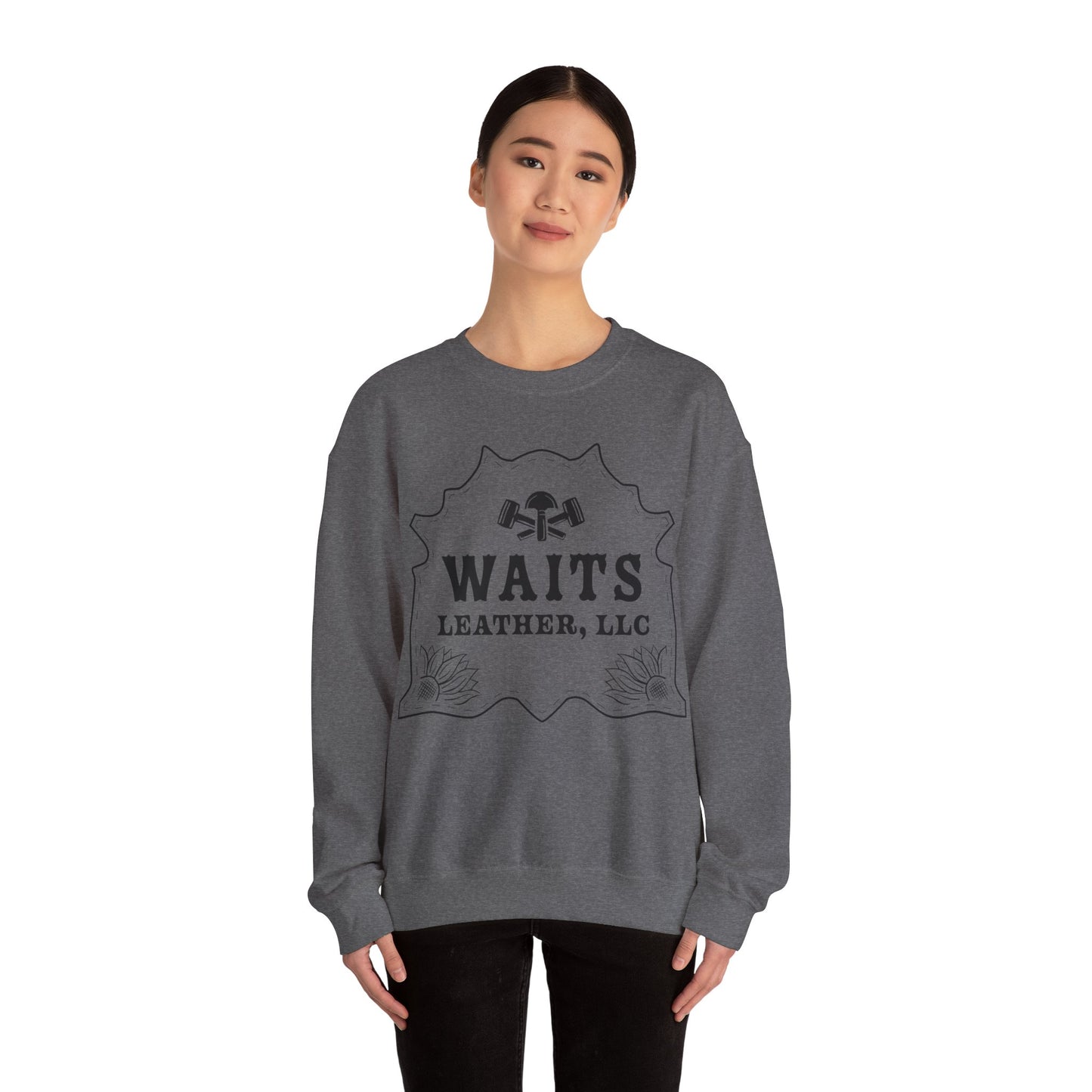 WAITS LEATHER LLC Unisex Heavy Blend™ Crewneck Sweatshirt