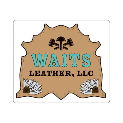 Waits Leather Kiss-Cut Stickers