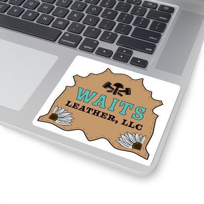 Waits Leather Kiss-Cut Stickers