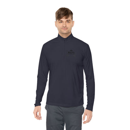 Waits Leather Unisex Quarter-Zip Pullover