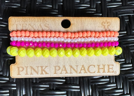 Pink Panache Bracelet Stack (Neon 4)