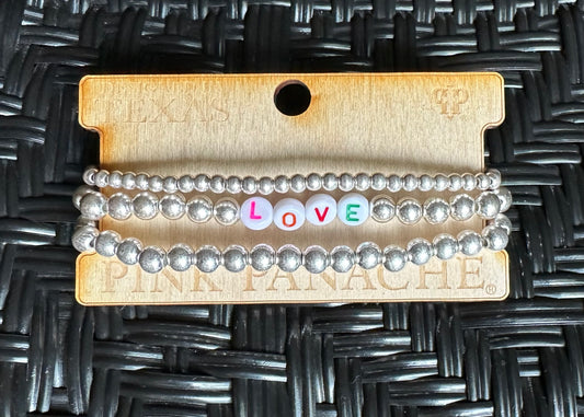 Pink Panache Bracelet Stack (Love)