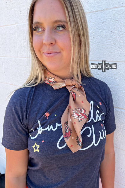 SMALL Cowgirls Club Wild Rag/ Scarf